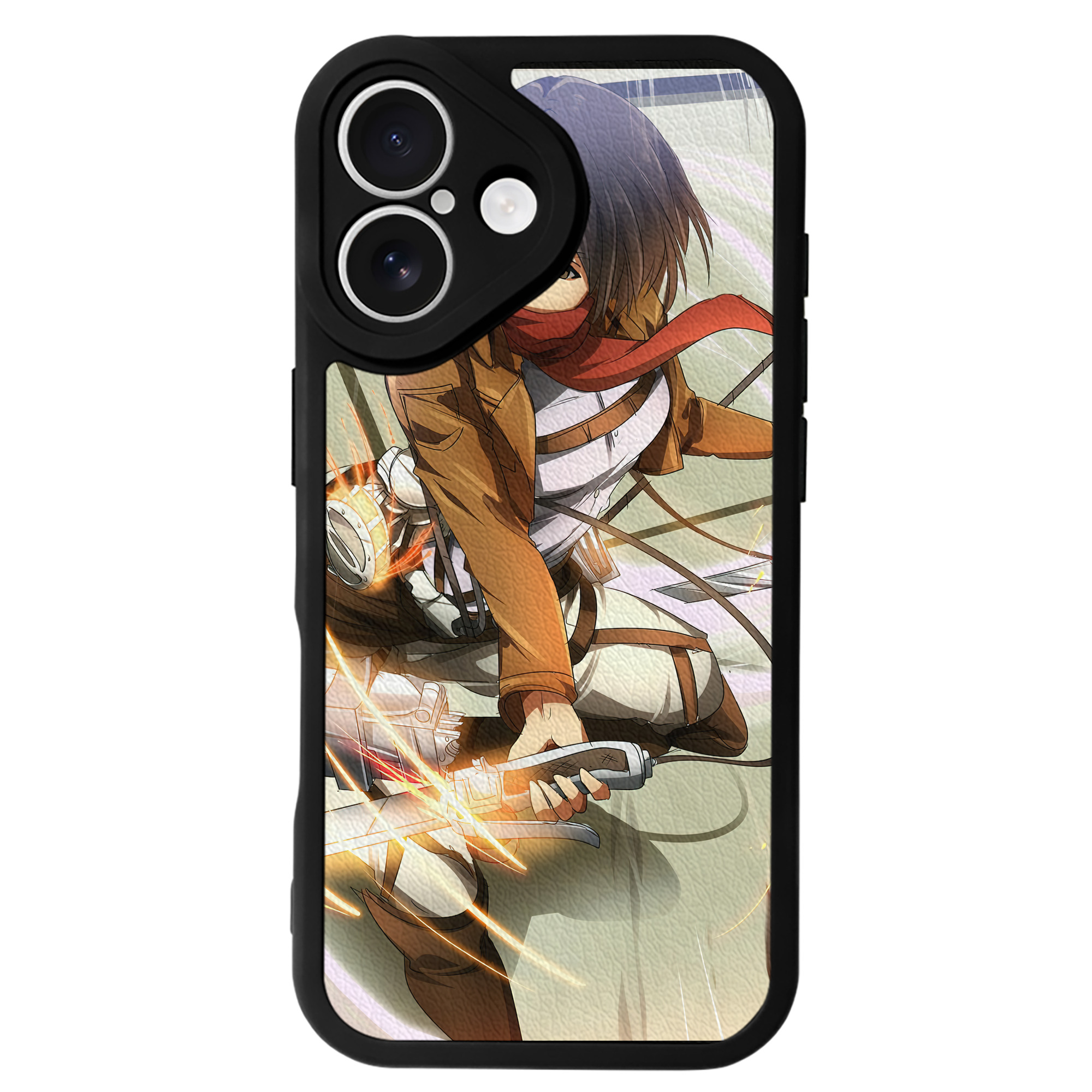 （画像用） 進撃の巨人 Attack on Titan 【iPhone 16シリーズ対応】シリコンスマホケース（レザー調） 材質：シリコン